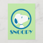 pinda's | Snoopy Blue Deco Dreams Briefkaart (Voorkant)