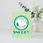 pinda's | Snoopy Blue Deco Dreams Briefkaart (Staand voorkant)