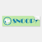 pinda's | Snoopy Blue Deco Dreams Bumpersticker (Voorkant)