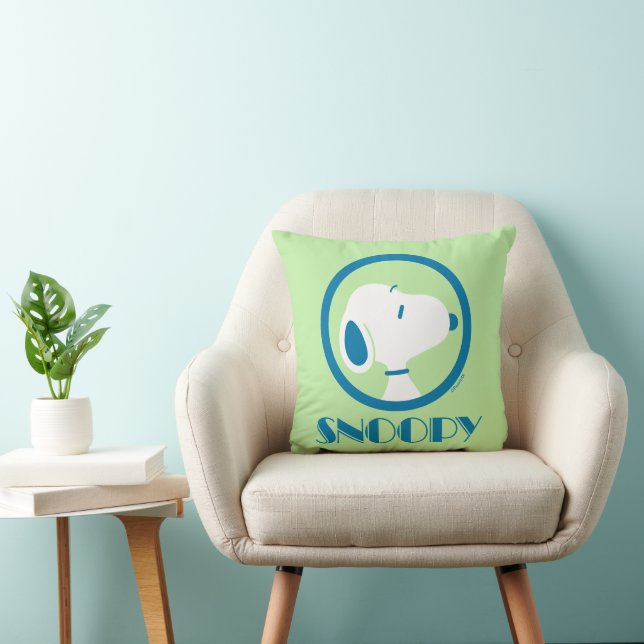 pinda's | Snoopy Blue Deco Dreams Kussen (Stoel)