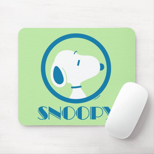 pinda's | Snoopy Blue Deco Dreams Muismat (Met muis)