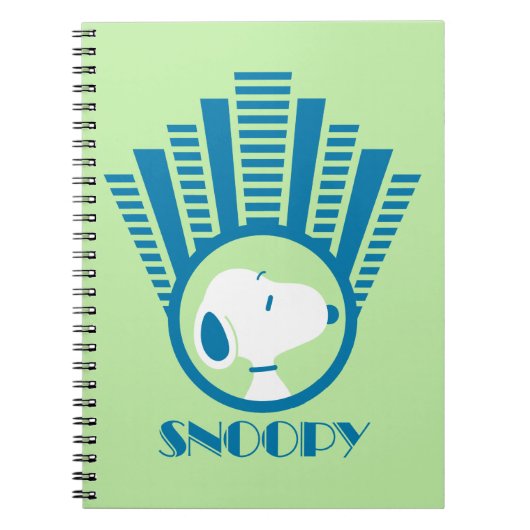 pinda's | Snoopy Blue Deco Dreams Notitieboek (Voorkant)