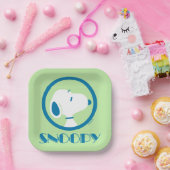 pinda's | Snoopy Blue Deco Dreams Papieren Bordje (Feest)