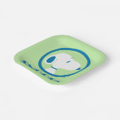 pinda's | Snoopy Blue Deco Dreams Papieren Bordje (Gebogen)