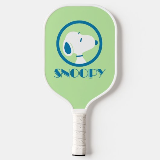 pinda's | Snoopy Blue Deco Dreams Pickleball Paddle (Achterkant)