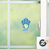 pinda's | Snoopy Blue Deco Dreams Raamsticker (Huis)