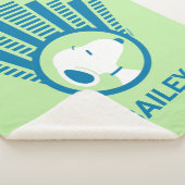 pinda's | Snoopy Blue Deco Dreams Sherpa Deken (3/4)