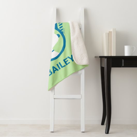 pinda's | Snoopy Blue Deco Dreams Sherpa Deken (In situ)