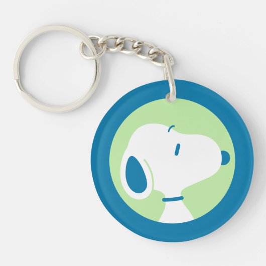 pinda's | Snoopy Blue Deco Dreams Sleutelhanger (Voorkant)