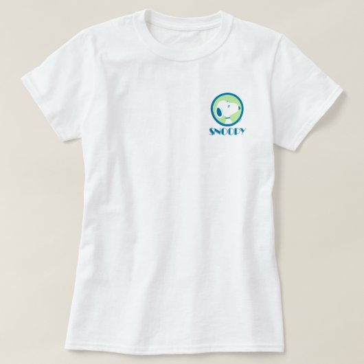 pinda's | Snoopy Blue Deco Dreams T-shirt (Design voorkant)