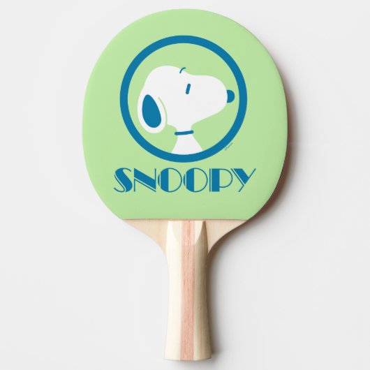 pinda's | Snoopy Blue Deco Dreams Tafeltennisbatje (Voorkant)