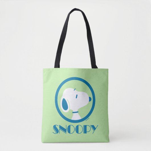 pinda's | Snoopy Blue Deco Dreams Tote Bag (Voorkant)
