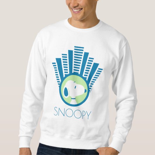 pinda's | Snoopy Blue Deco Dreams Trui (Voorkant)