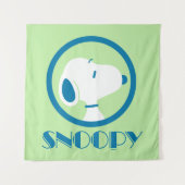 pinda's | Snoopy Blue Deco Dreams Wandkleed (Voorkant)