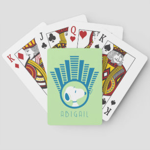 pinda's   Snoopy Blue Deco Dromen Speelkaarten