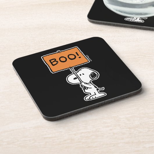 pinda's | Snoopy Boo! Bier Onderzetter (Linkerzijde)