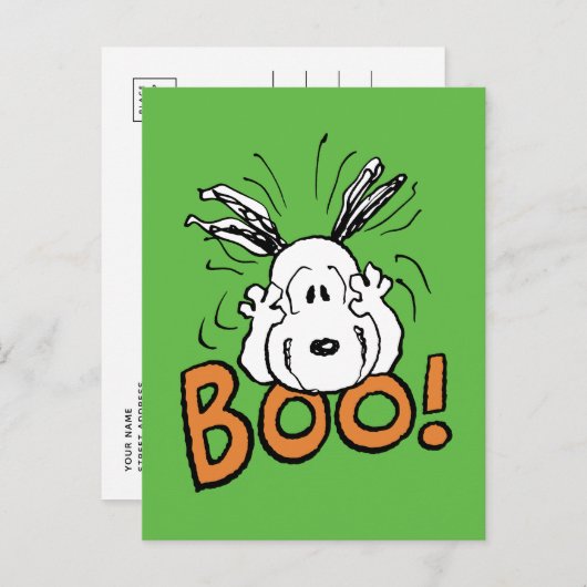 pinda's | Snoopy Boo Briefkaart (Voorkant / Achterkant)
