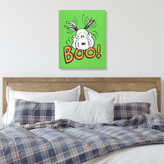 pinda's | Snoopy Boo Canvas Afdruk (Insitu (Slaapkamer))