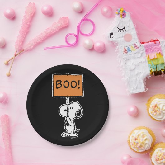 pinda's | Snoopy Boo! Papieren Bordje (Feest)