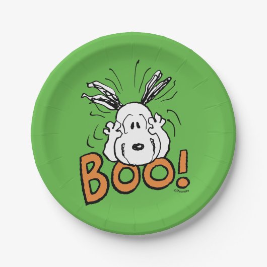 pinda's | Snoopy Boo Papieren Bordje (Voorkant)