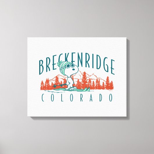 pinda's | Snoopy Breckenridge Colorado Canvas Afdruk (Voorkant)