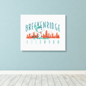 pinda's | Snoopy Breckenridge Colorado Canvas Afdruk (Insitu (Houten vloer))