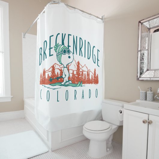 pinda's | Snoopy Breckenridge Colorado Douchegordijn (In situ)