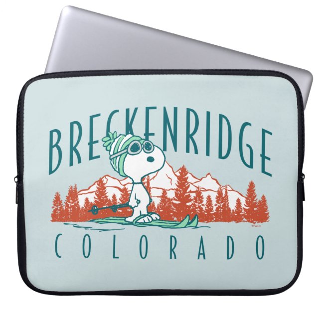 pinda's | Snoopy Breckenridge Colorado Laptop Sleeve (Voorkant)