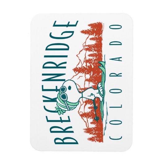 pinda's | Snoopy Breckenridge Colorado Magneet (Verticaal)