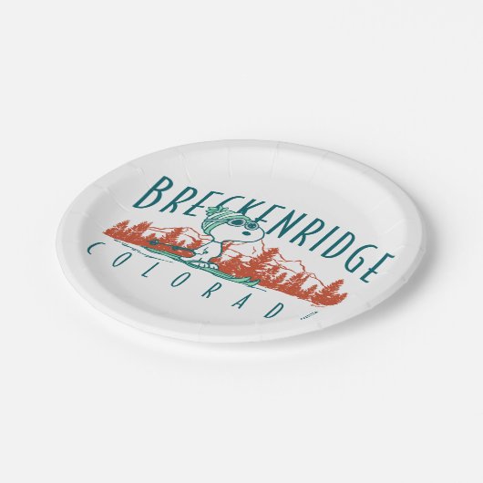 pinda's | Snoopy Breckenridge Colorado Papieren Bordje (Gekanteld)