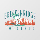 pinda's | Snoopy Breckenridge Colorado Raamsticker (Vel)