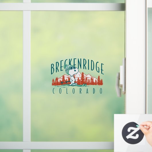 pinda's | Snoopy Breckenridge Colorado Raamsticker (Huis)