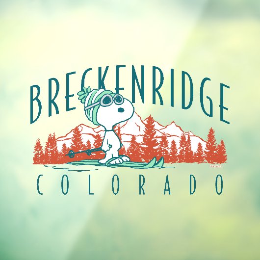 pinda's | Snoopy Breckenridge Colorado Raamsticker (Vel 3)