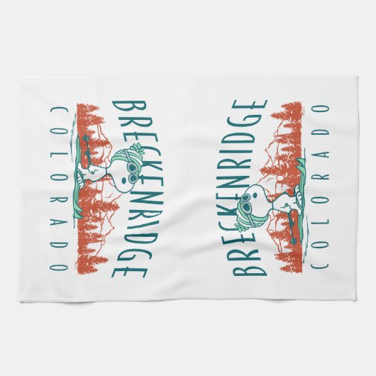 pinda's | Snoopy Breckenridge Colorado Theedoek (Horizontaal)