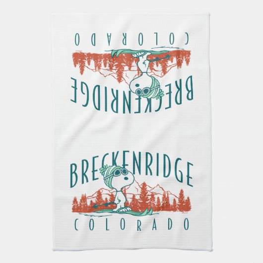 pinda's | Snoopy Breckenridge Colorado Theedoek (Verticaal)