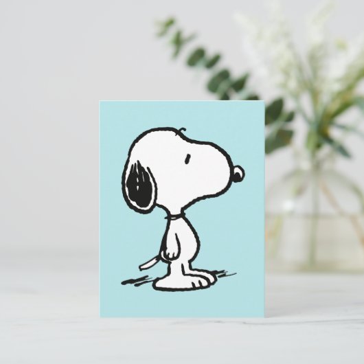 pinda's | Snoopy Briefkaart (Staand voorkant)