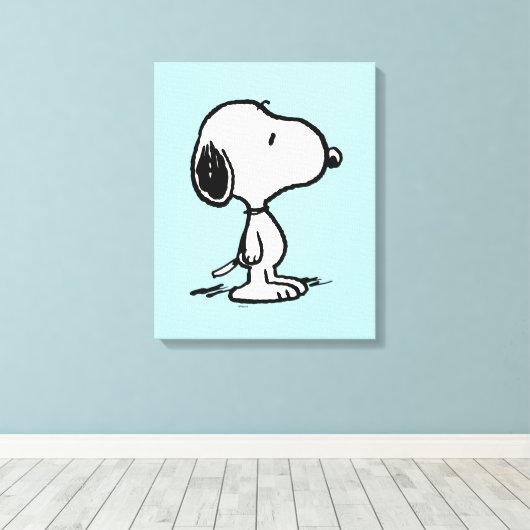 pinda's | Snoopy Canvas Afdruk (Insitu (Houten vloer))