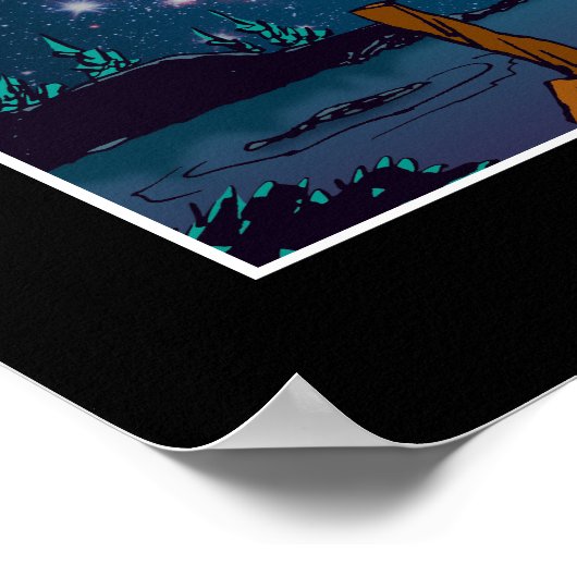 pinda's | Snoopy & Charlie Brown Star Watching Poster (Hoek)