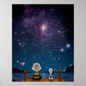 pinda's | Snoopy & Charlie Brown Star Watching Poster (Voorkant)