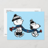 pinda's | Snoopy & Charlie Brown Warm & Cozy Briefkaart (Voorkant / Achterkant)