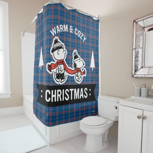 pinda's | Snoopy & Charlie Brown Warm & Cozy Douchegordijn (In situ)