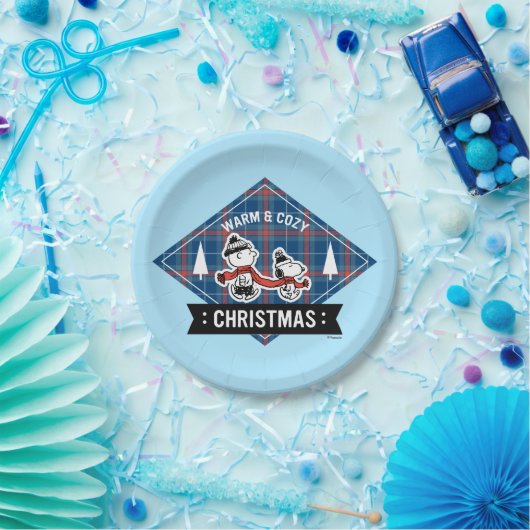 pinda's | Snoopy & Charlie Brown Warm & Cozy Papieren Bordje (Feest)