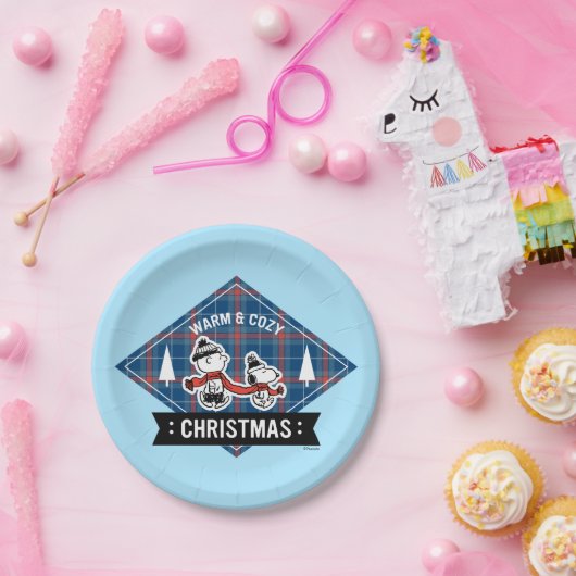 pinda's | Snoopy & Charlie Brown Warm & Cozy Papieren Bordje (Feest)