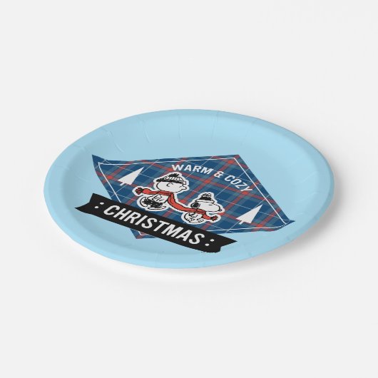 pinda's | Snoopy & Charlie Brown Warm & Cozy Papieren Bordje (Gekanteld)