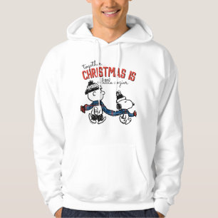 pinda's Snoopy & Charlie Brown Winter Scarf Hoodie