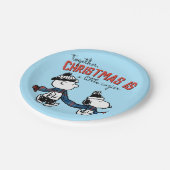 pinda's | Snoopy & Charlie Brown Winter Scarf Papieren Bordje (Gekanteld)