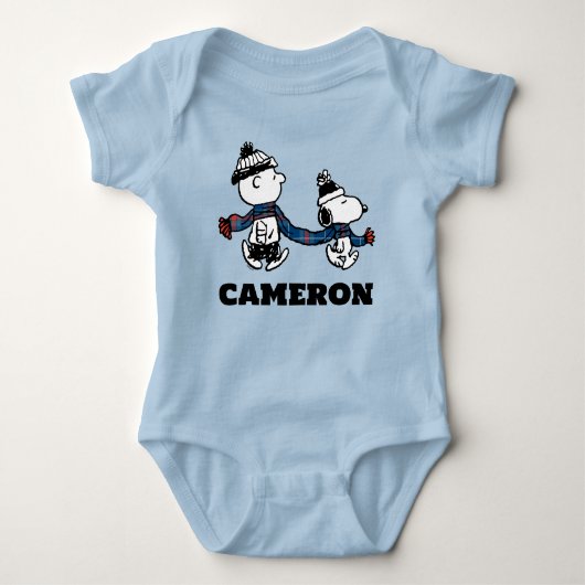 pinda's | Snoopy & Charlie Brown Winter Scarf Romper (Voorkant)