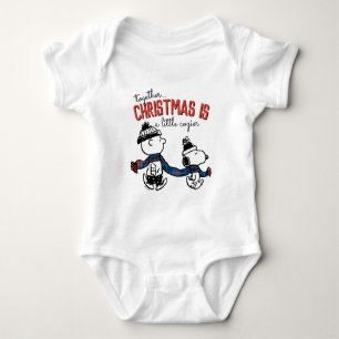 pinda's Snoopy & Charlie Brown Winter Scarf Romper
