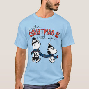 pinda's   Snoopy & Charlie Brown Winter Scarf T-shirt