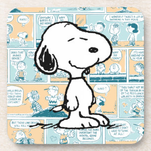 pinda's   Snoopy Comic Pattern Bier Onderzetter
